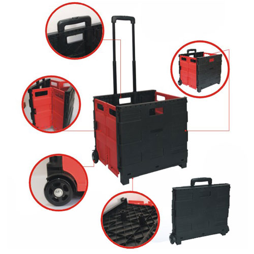 Teliskop Plastic mpịachi ịzụ ahịa Trolley Cart ọ dị mfe iji?